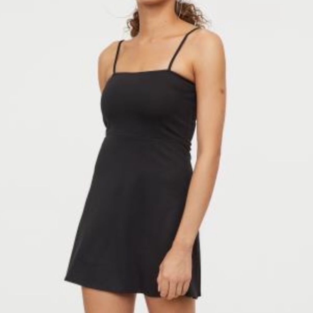 H&M Black Short Dress